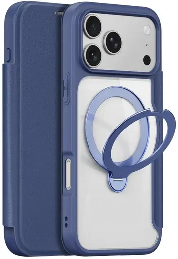 Dux Ducis Skin X Pro iPhone 18 Pro Max / 17 Pro Max Hoesje MagSafe RFID Blauw afbeelding 2