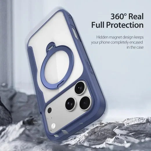 Dux Ducis Skin X Pro iPhone 18 Pro Max / 17 Pro Max Hoesje MagSafe RFID Blauw afbeelding 6