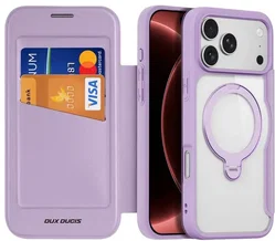 Dux Ducis Skin X Pro iPhone 18 Pro Max / 17 Pro Max Hoesje MagSafe RFID Paars afbeelding