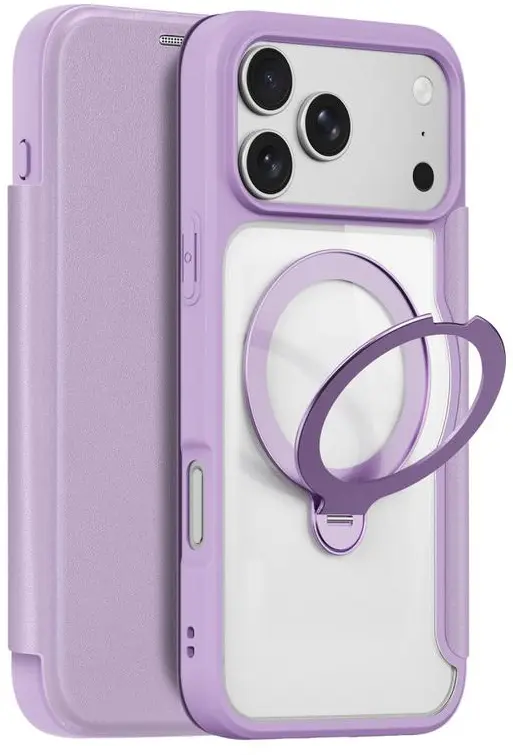 Dux Ducis Skin X Pro iPhone 18 Pro Max / 17 Pro Max Hoesje MagSafe RFID Paars afbeelding 2