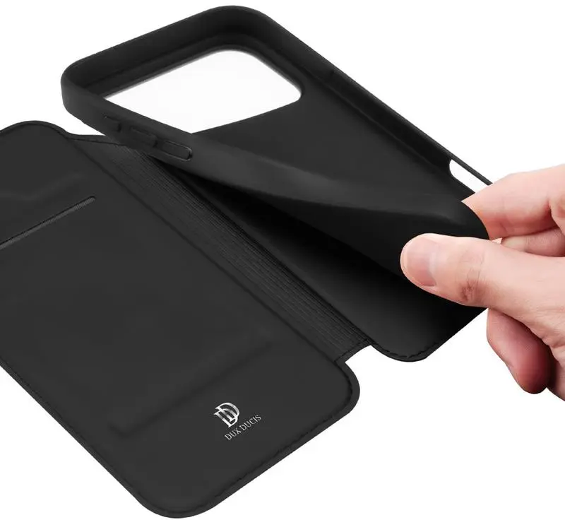 Dux Ducis Skin Pro Apple iPhone 18 Pro/17 Pro Hoesje Portemonnee Book Case Zwart afbeelding 8