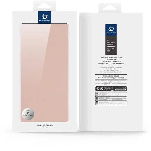 Dux Ducis Skin Pro Apple iPhone 18 Pro/17 Pro Hoesje Portemonnee Book Case Roze afbeelding 11