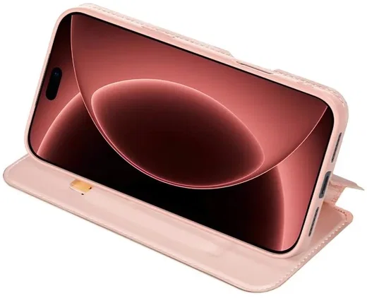 Dux Ducis Skin Pro Apple iPhone 18 Pro/17 Pro Hoesje Portemonnee Book Case Roze afbeelding 6