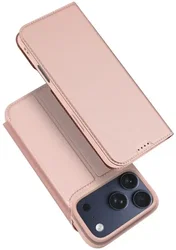 Dux Ducis Skin Pro Apple iPhone 18 Pro Max / 17 Pro Max Hoesje Portemonnee Roze afbeelding