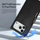 Dux Ducis Lawa iPhone 18 Pro / 17 Pro Hoesje 2-in-1 Book Case MagSafe Zwart afbeelding 4