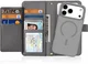 Dux Ducis Lawa iPhone 18 Pro / 17 Pro Hoesje 2-in-1 Book Case MagSafe Grijs