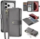 Dux Ducis Lawa iPhone 18 Pro / 17 Pro Hoesje 2-in-1 Book Case MagSafe Grijs afbeelding 2