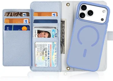 Dux Ducis Lawa iPhone 18 Pro / 17 Pro Hoesje 2-in-1 Book Case MagSafe Blauw