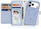 Dux Ducis Lawa iPhone 18 Pro / 17 Pro Hoesje 2-in-1 Book Case MagSafe Blauw afbeelding 1