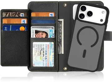 Dux Ducis Lawa iPhone 18 Pro Max / 17 Pro Max Hoesje 2-in-1 Wallet MagSafe Zwart