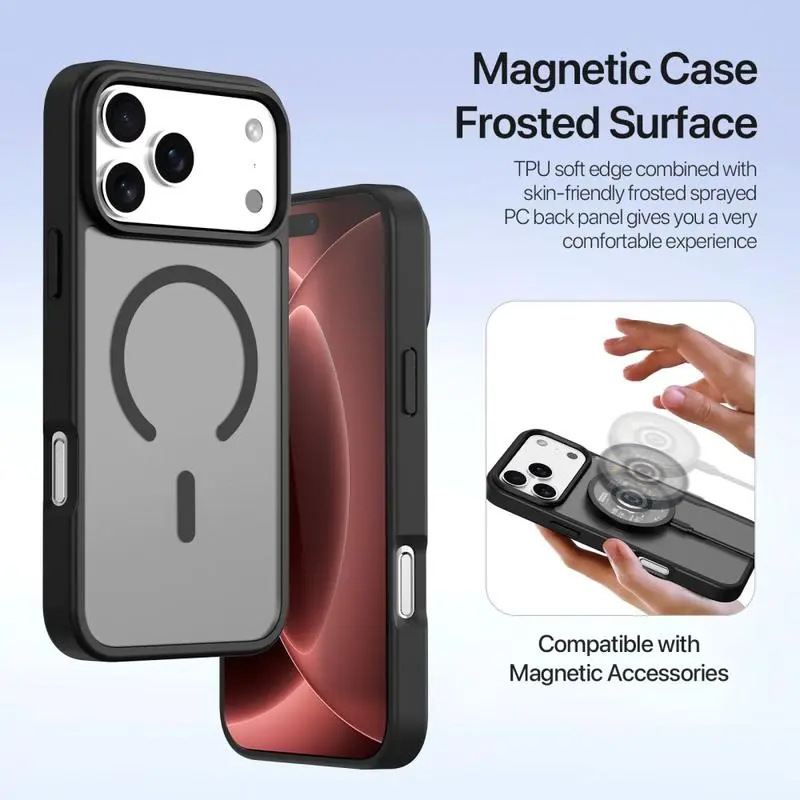 Dux Ducis Lawa iPhone 18 Pro Max / 17 Pro Max Hoesje 2-in-1 Wallet MagSafe Zwart afbeelding 6