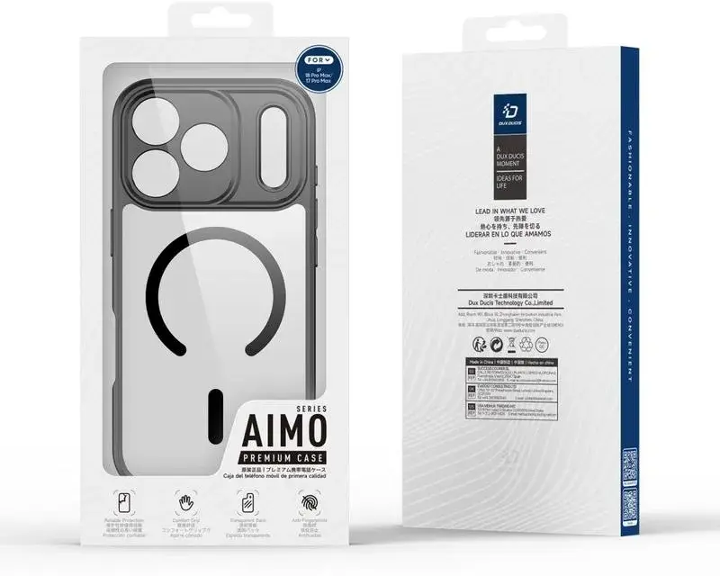 Dux Ducis Aimo iPhone 18 Pro Max / 17 Pro Max Hoesje MagSafe Back Cover Zwart afbeelding 10