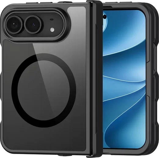 Dux Ducis Aimo Apple iPhone Duo Hoesje MagSafe Back Cover Zwart afbeelding 1