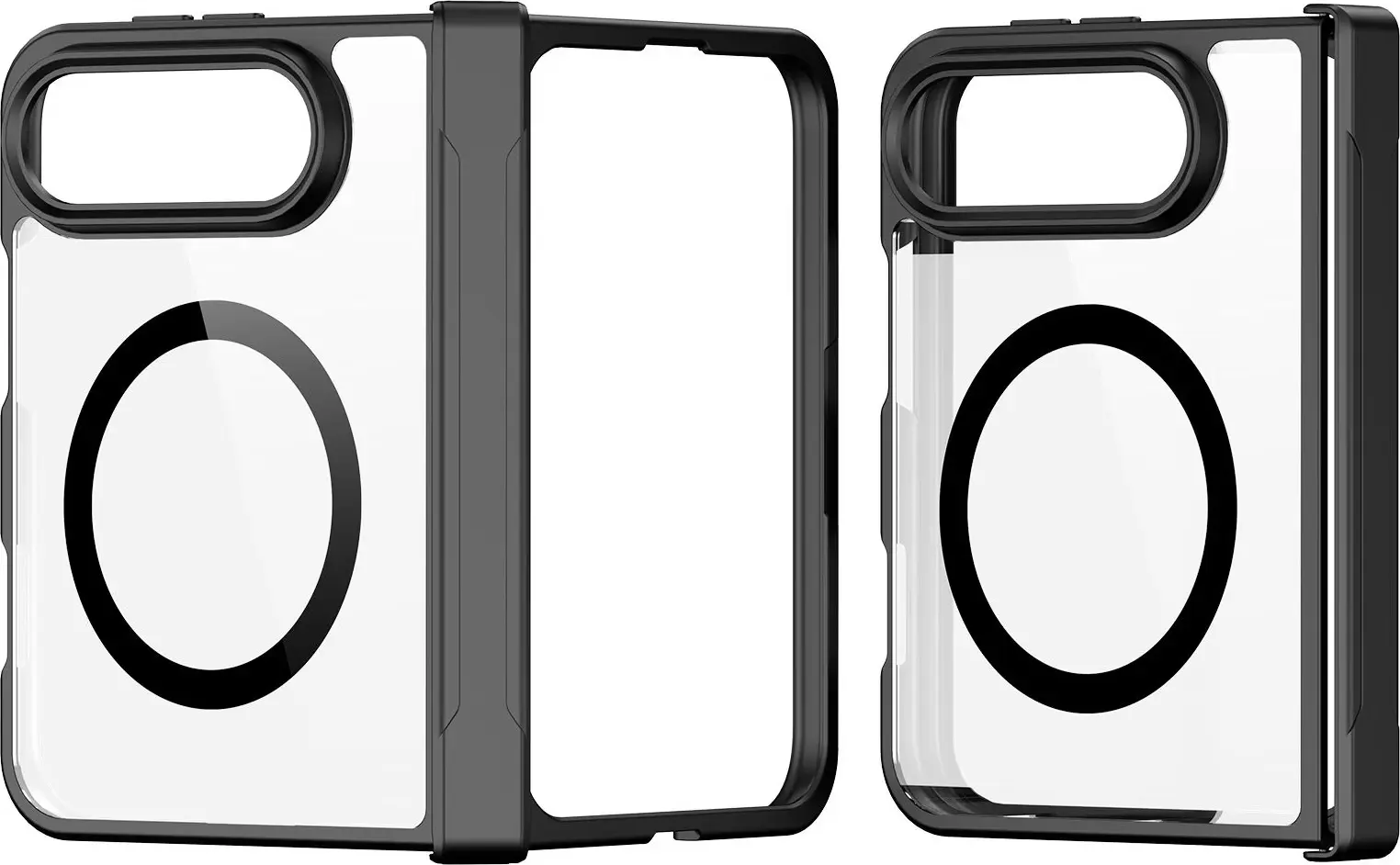 Dux Ducis Aimo Apple iPhone Duo Hoesje MagSafe Back Cover Zwart afbeelding 12