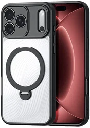 Dux Ducis Aimo MagSafe Apple iPhone 18 Pro / 17 Pro Hoesje Kickstand Zwart afbeelding