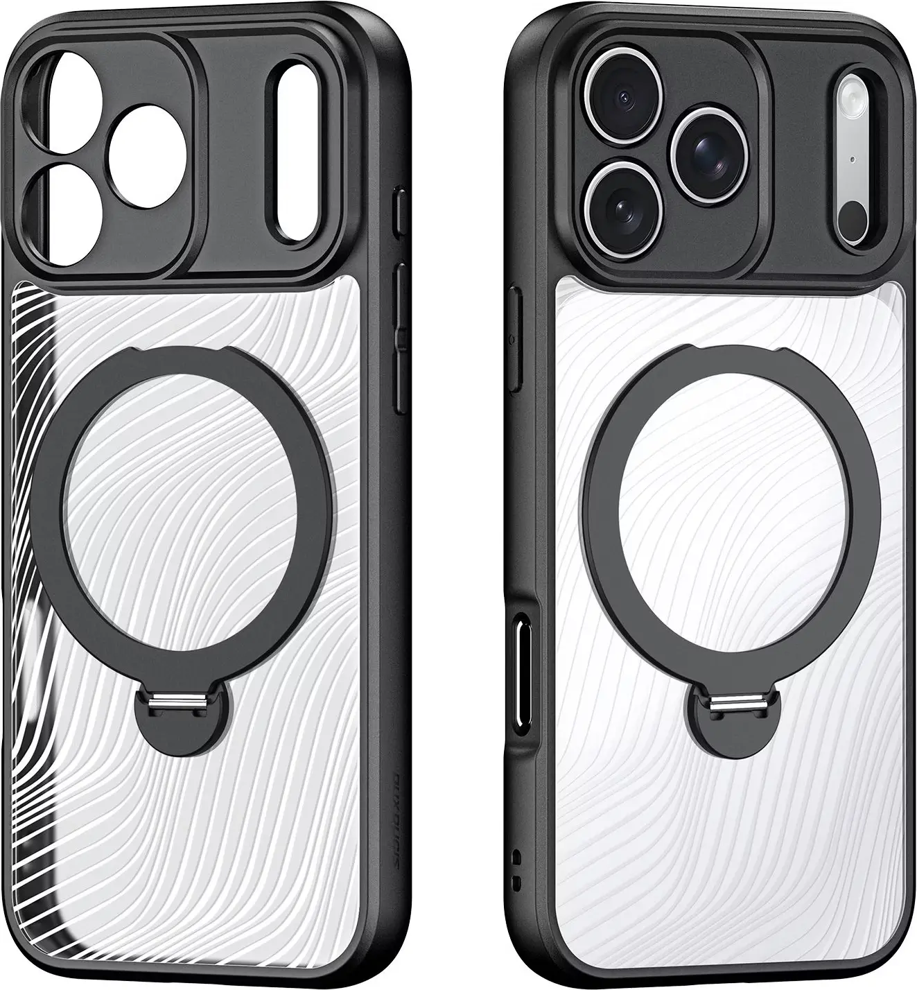 Dux Ducis Aimo MagSafe iPhone 18 Pro Max / 17 Pro Max Hoesje Kickstand Zwart afbeelding 1