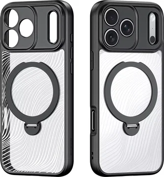 Dux Ducis Aimo MagSafe iPhone 18 Pro Max / 17 Pro Max Hoesje Kickstand Zwart