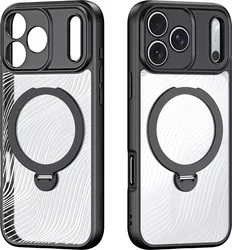 Dux Ducis Aimo MagSafe iPhone 18 Pro Max / 17 Pro Max Hoesje Kickstand Zwart afbeelding