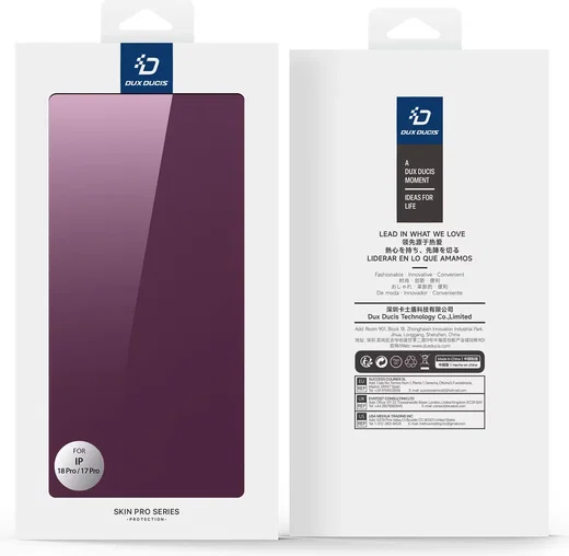 Dux Ducis Skin Pro iPhone 18 Pro / 17 Pro Hoesje Portemonnee Book Case Paars afbeelding 11