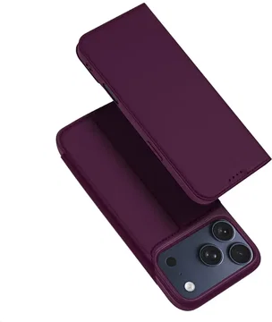 Dux Ducis Skin Pro iPhone 18 Pro Max / 17 Pro Max Hoesje Portemonnee Burgundy