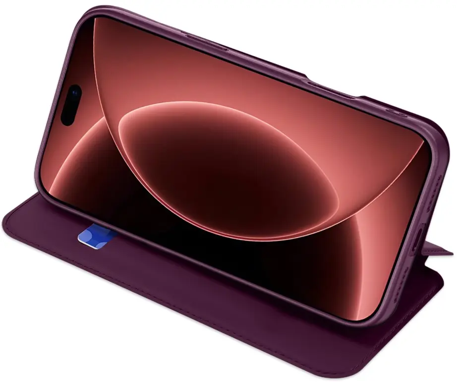 Dux Ducis Skin Pro iPhone 18 Pro Max / 17 Pro Max Hoesje Portemonnee Burgundy afbeelding 6