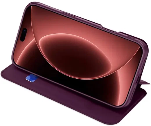 Dux Ducis Skin Pro iPhone 18 Pro Max / 17 Pro Max Hoesje Portemonnee Burgundy afbeelding 6