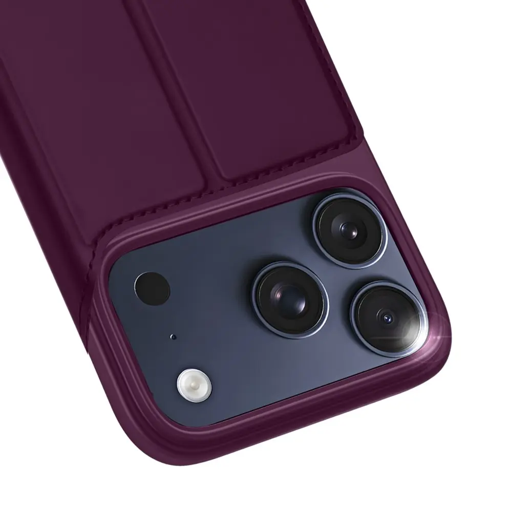 Dux Ducis Skin Pro iPhone 18 Pro Max / 17 Pro Max Hoesje Portemonnee Burgundy afbeelding 4