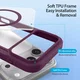 Dux Ducis Skin X Pro iPhone 18 Pro / 17 Pro Hoesje MagSafe Book Case Burgundy afbeelding 5