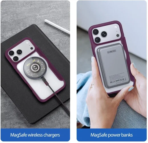 Dux Ducis Skin X Pro iPhone 18 Pro Max / 17 Pro Max MagSafe Book Case Burgundy afbeelding 6