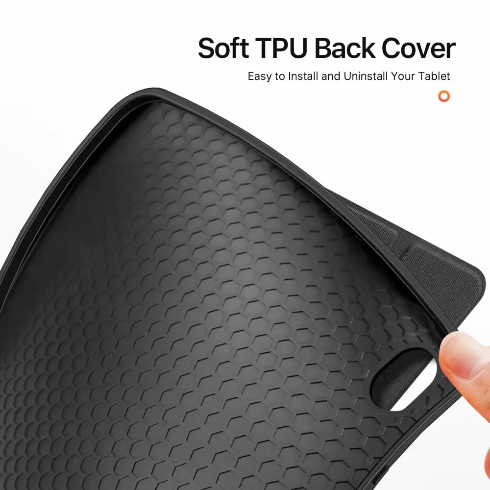 Dux Ducis Domo Samsung Galaxy Tab S12 Plus Hoes Tri-Fold Book Case Zwart afbeelding 8