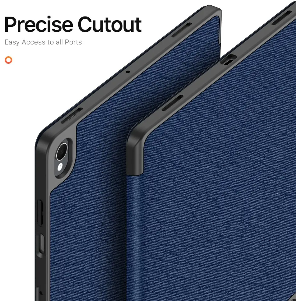 Dux Ducis Domo Samsung Galaxy Tab S12 Plus Hoes Tri-Fold Book Case Blauw afbeelding 6