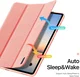 Dux Ducis Domo Samsung Galaxy Tab S12 Plus Hoes Tri-Fold Book Case Roze afbeelding 3