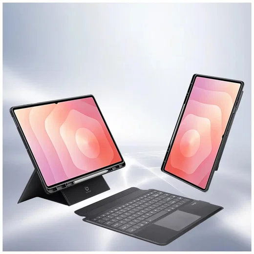 Dux Ducis Samsung Tab S12 Ultra / S11 Ultra Hoes Bluetooth Toetsenbord Zwart afbeelding 4
