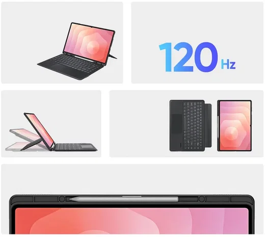 Dux Ducis Samsung Tab S12 Ultra / S11 Ultra Hoes Bluetooth Toetsenbord Zwart afbeelding 5