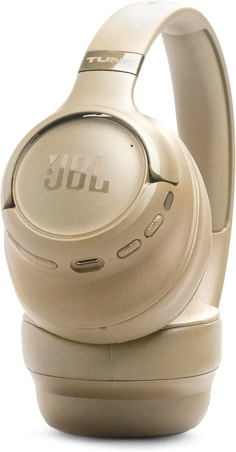 JBL Tune 780NC Draadloze Over-Ear Koptelefoon met Noise Cancelling Beige afbeelding 5