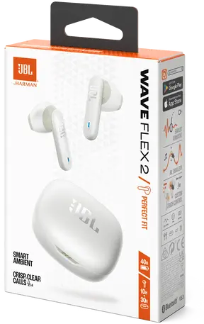 JBL Wave Flex 2 In-Ear Draadloze Bluetooth Oordopjes Wit afbeelding 11
