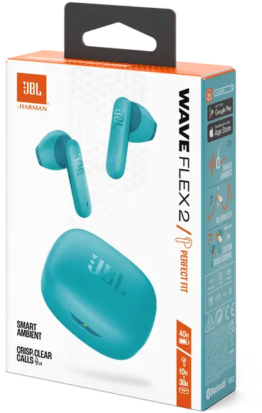 JBL Wave Flex 2 In-Ear Draadloze Bluetooth Oordopjes Blauw afbeelding 11