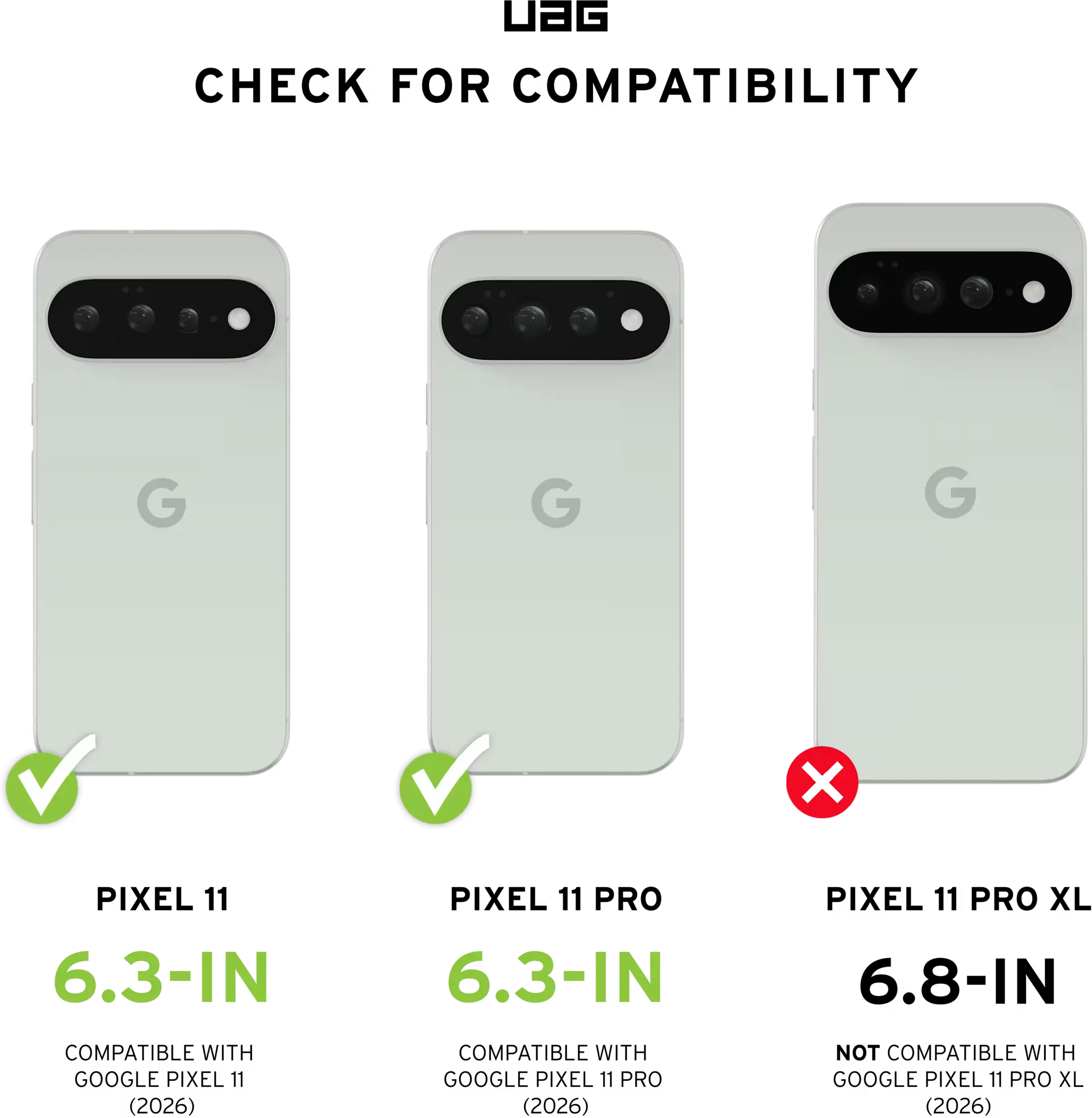 Urban Armor Gear Scout Google Pixel 11 / 11 Pro Hoesje Back Cover Zwart afbeelding 3