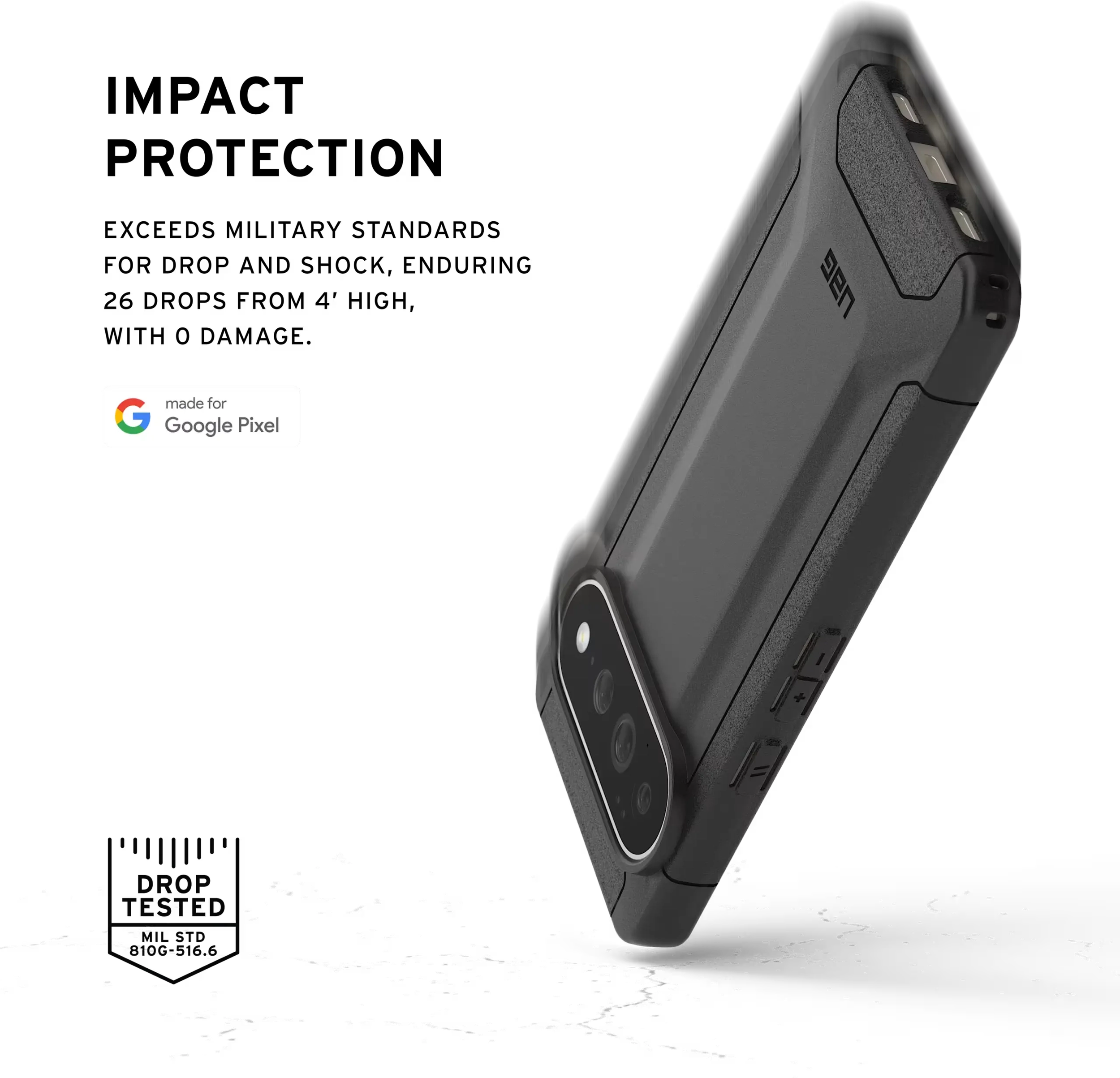 Urban Armor Gear Scout Google Pixel 11 Pro XL Hoesje Back Cover Zwart afbeelding 4