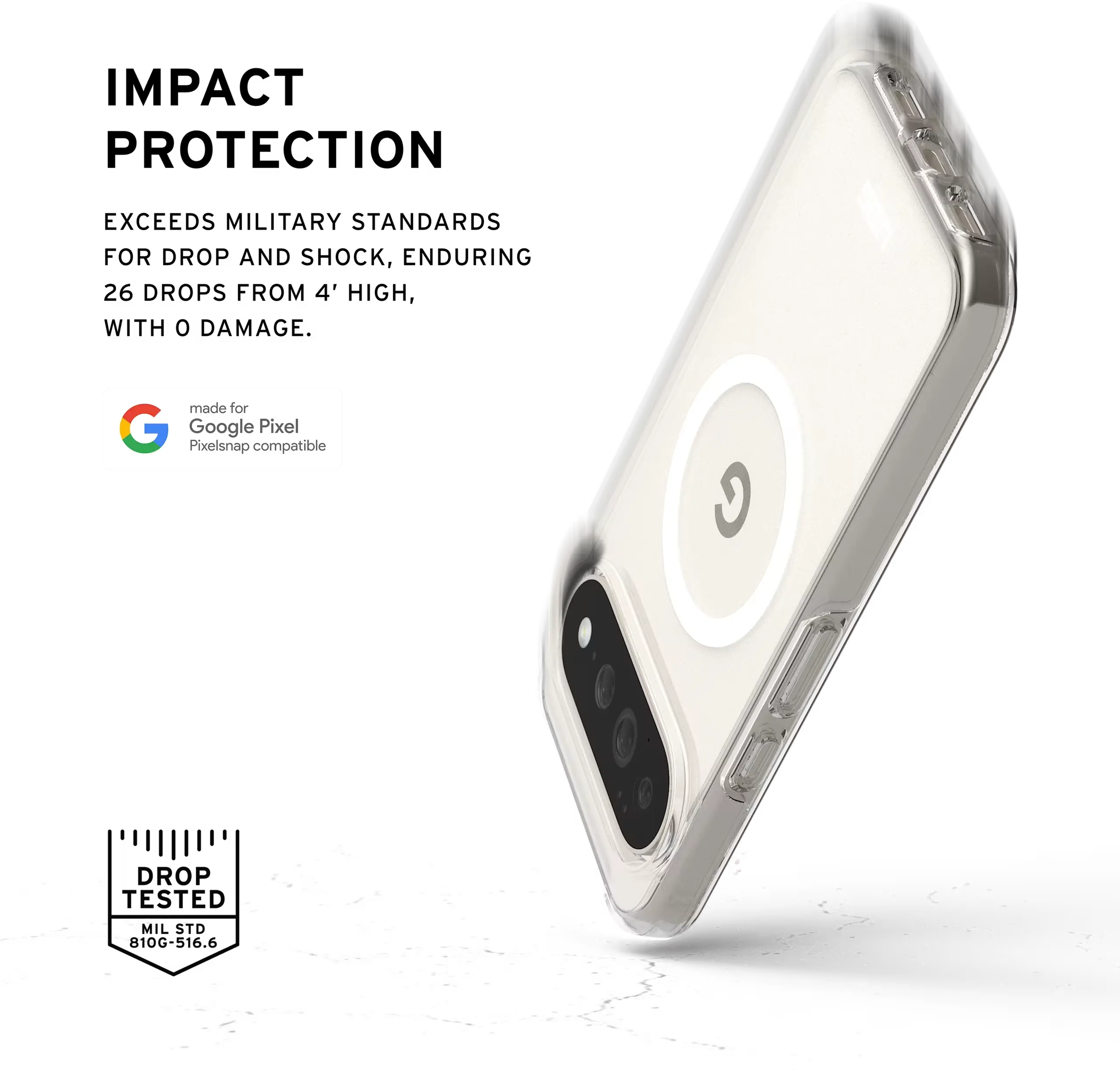 Urban Armor Gear Scout Google Pixel 11 Pro XL MagSafe Hoesje Transparant afbeelding 7