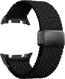 SBG Gevlochten Nylon - Samsung Galaxy Watch 9 / 8 Bandje - Zwart afbeelding 9