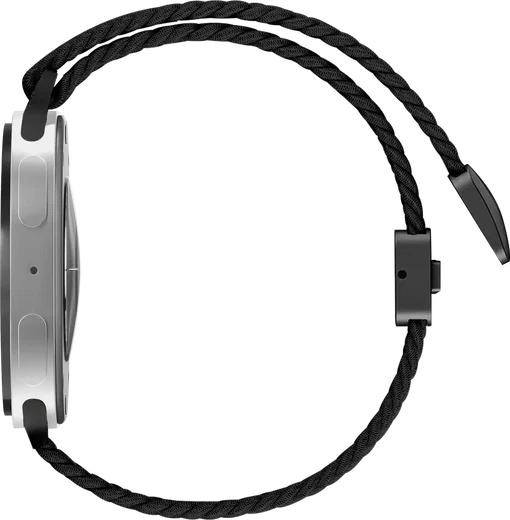 SBG Gevlochten Nylon - Samsung Galaxy Watch 9 / 8 Bandje - Zwart afbeelding 8