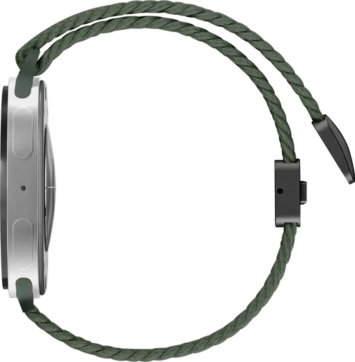 SBG Gevlochten Nylon - Samsung Galaxy Watch 9 / 8 Bandje - Donkergroen afbeelding 8