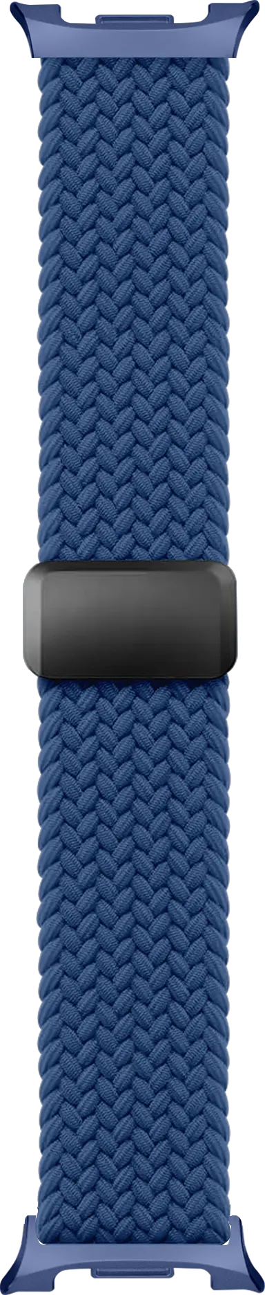 SBG Gevlochten Nylon - Samsung Galaxy Watch 9 / 8 Bandje - Donkerblauw afbeelding 10