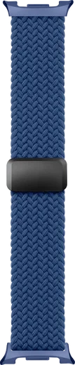 SBG Gevlochten Nylon - Samsung Galaxy Watch 9 / 8 Bandje - Donkerblauw afbeelding 10