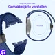 SBG Gevlochten Nylon - Samsung Galaxy Watch 9 / 8 Bandje - Donkerblauw afbeelding 3