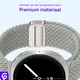 SBG Gevlochten Nylon - Samsung Galaxy Watch 9 / 8 Bandje - Wit afbeelding 5