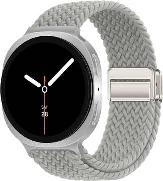 SBG Gevlochten Nylon - Samsung Galaxy Watch 9 / 8 Bandje - Wit