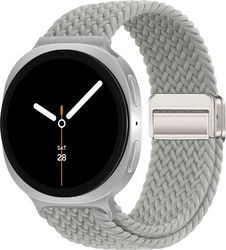 SBG Gevlochten Nylon - Samsung Galaxy Watch 9 / 8 Bandje - Wit afbeelding