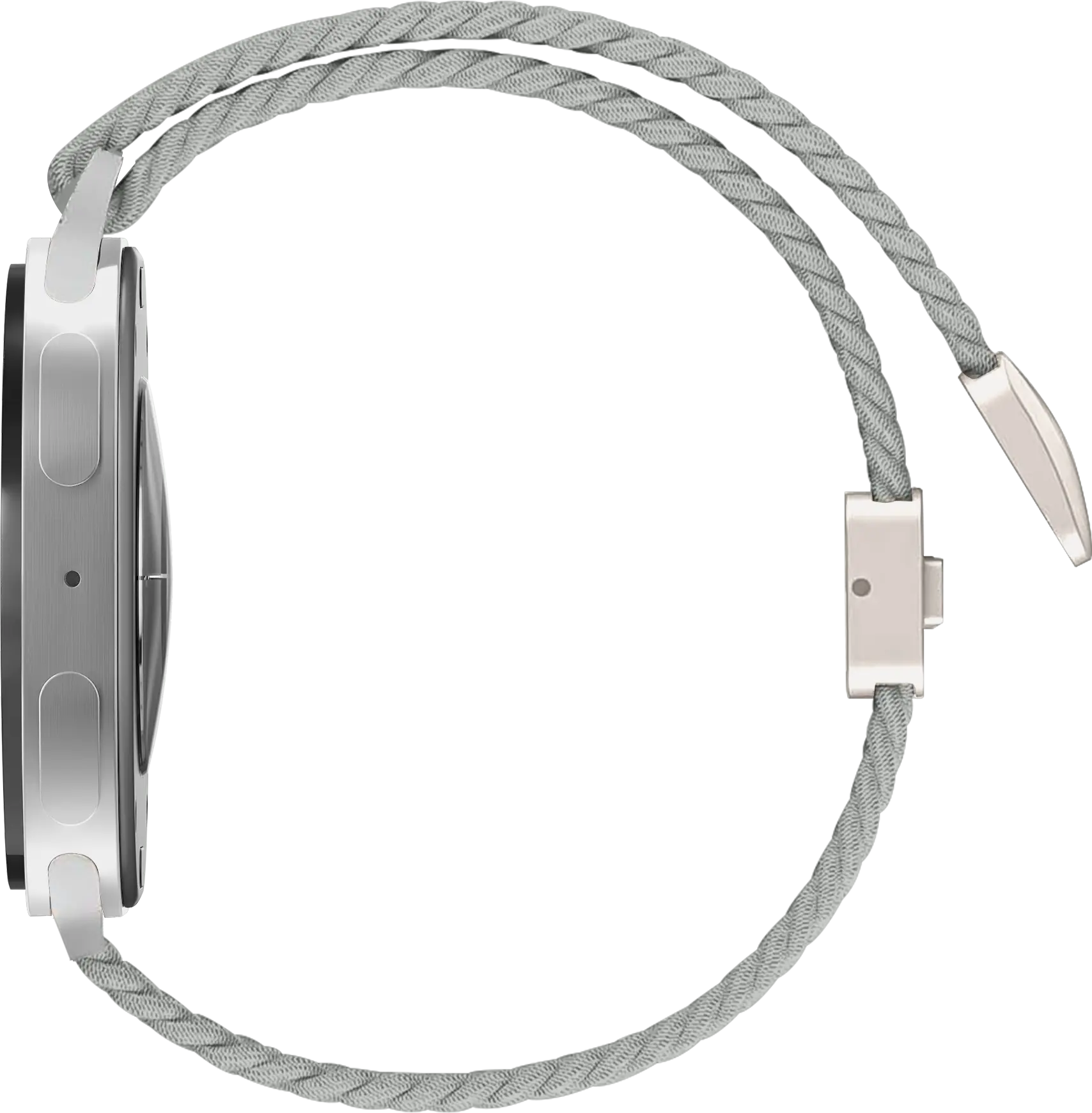 SBG Gevlochten Nylon - Samsung Galaxy Watch 9 / 8 Bandje - Wit afbeelding 8